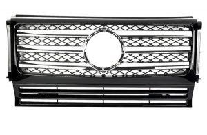 Решетка радиатора AMG 3FIN Chrome Black для Mercedes Benz G Class W463 2013-2017